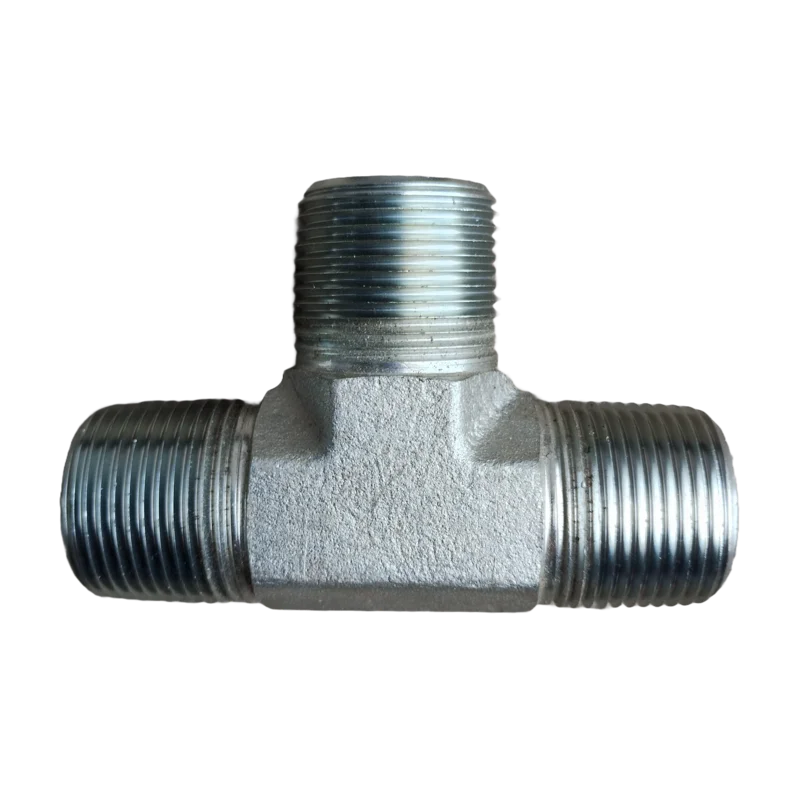 Adaptador Hidráulico Tee MACHO NPT MP 1 Adaptador Hidráulico Tee MACHO NPT MP