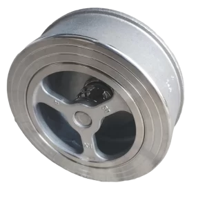 Válvula Check Wafer Disco con Resorte Acero Inoxidable 316L