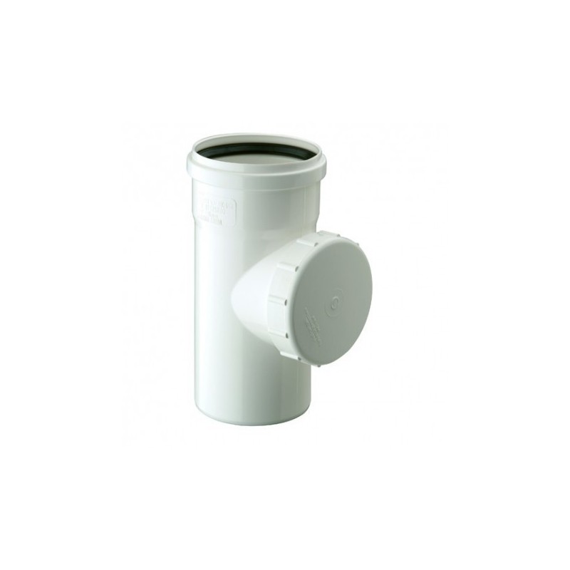 Tee Registro Sanitario Blanco PVC 1 Tee Registro Sanitario Blanco PVC